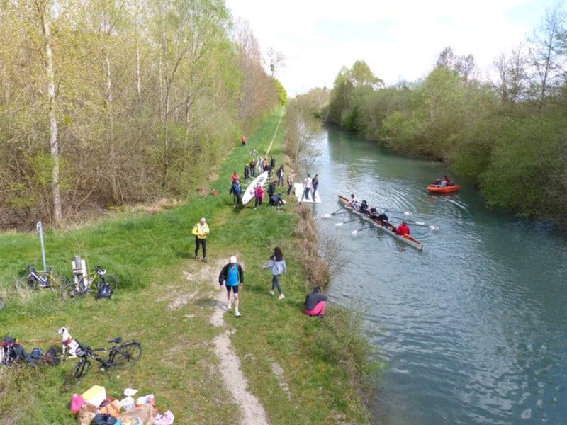 Ponton gonflable spécifique – Aviron