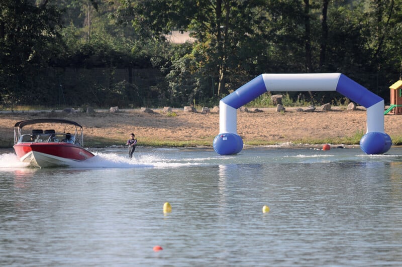 Arche d'arrivée ski Nautique