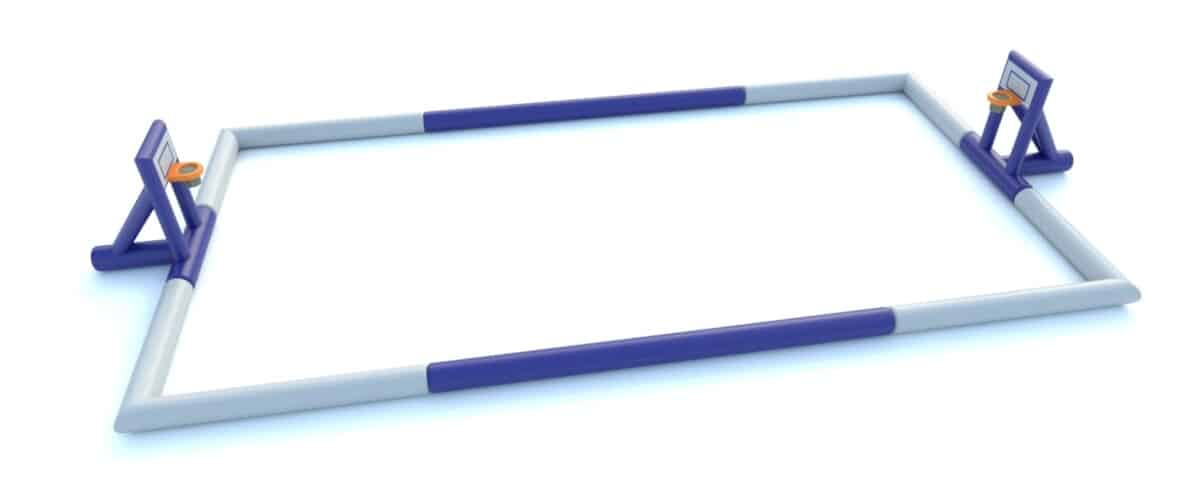 Terrain multisport gonflable BimB'Play football volley ball rudgy