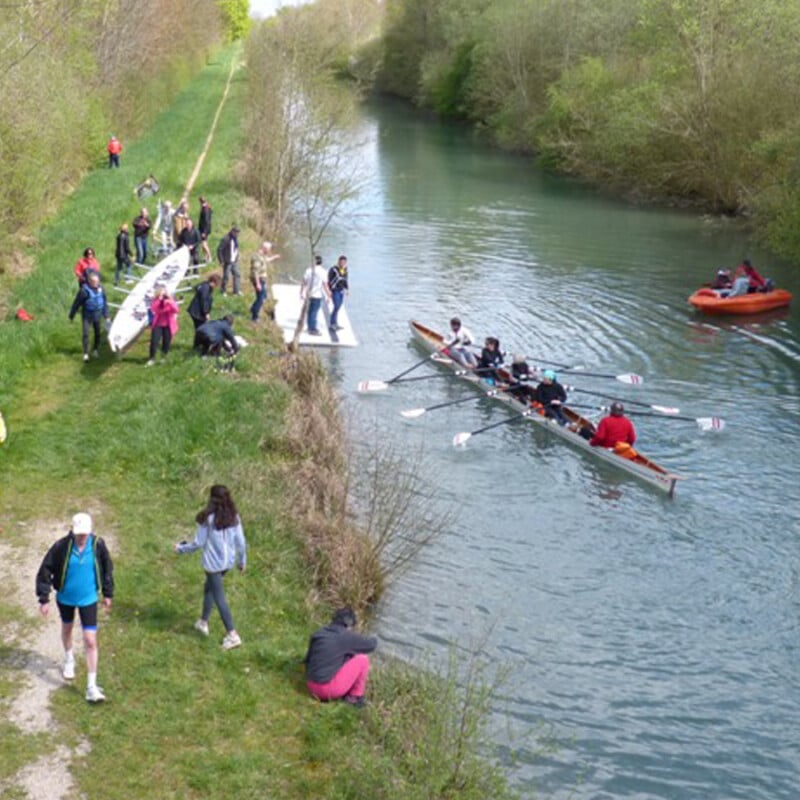 Ponton gonflable spécifique – Aviron