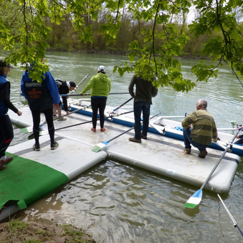 Ponton gonflable spécifique – Aviron