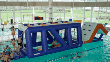 Pont de singe aquatique gonflable