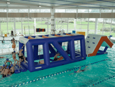 Pont de singe aquatique gonflable