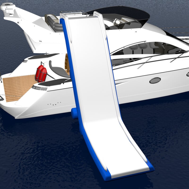 Toboggan gonflable et étanche pour Yacht