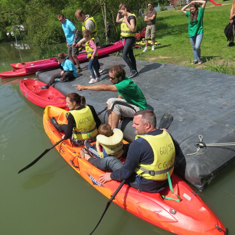 ponton spécifique canoë