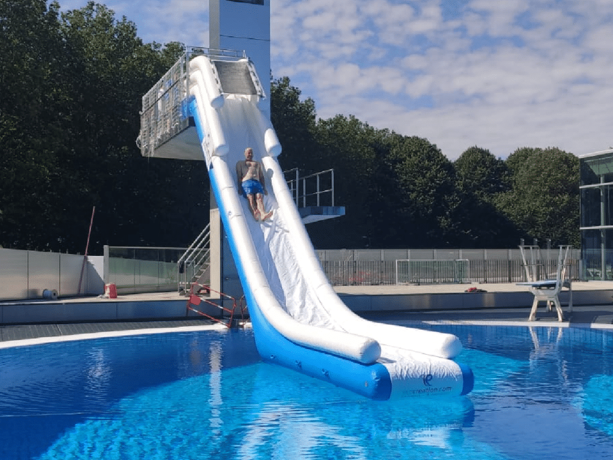 Toboggan aquatique gonflable BimB'Gliss par Eco création