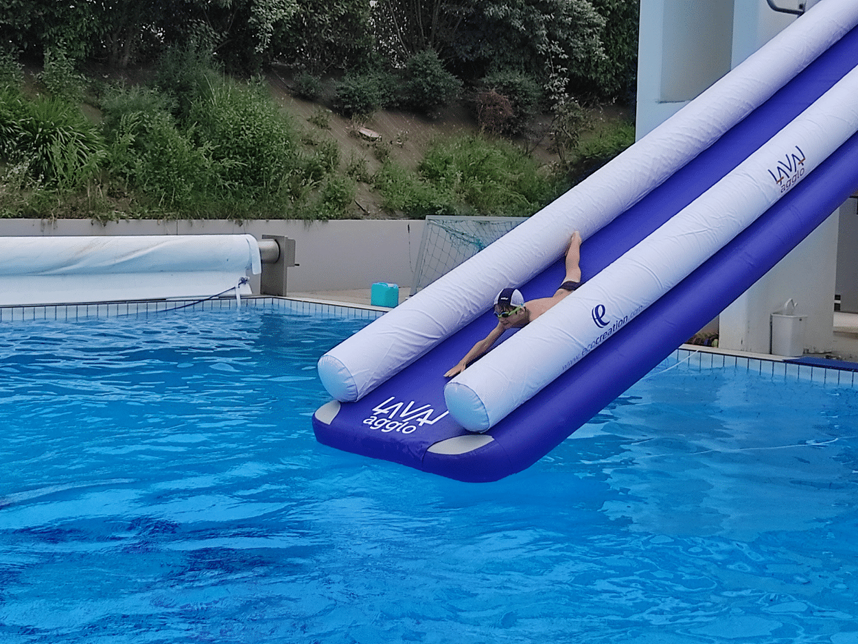 Toboggan gonflable BimB’Gliss XL Toboggan aquatique gonflable BimB'Gliss par Eco création