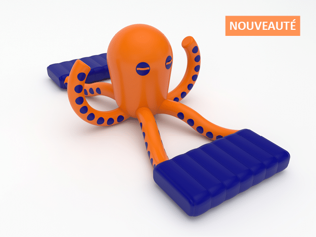 Pieuvre gonflable pour jeux aquatiques