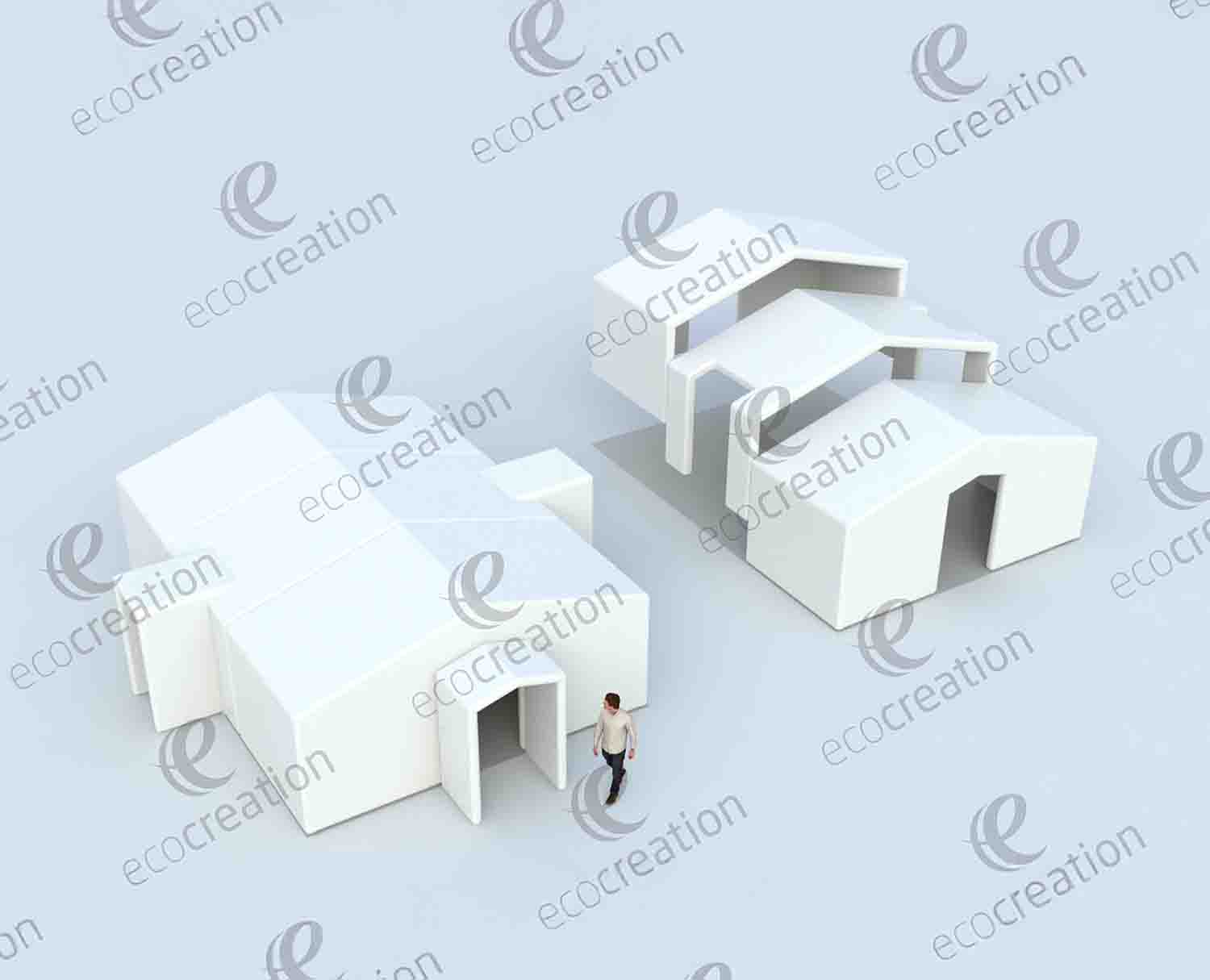 Tente de secours armature gonflable Tente de secours à armature Gonflable fabriquée en France par Eco Création