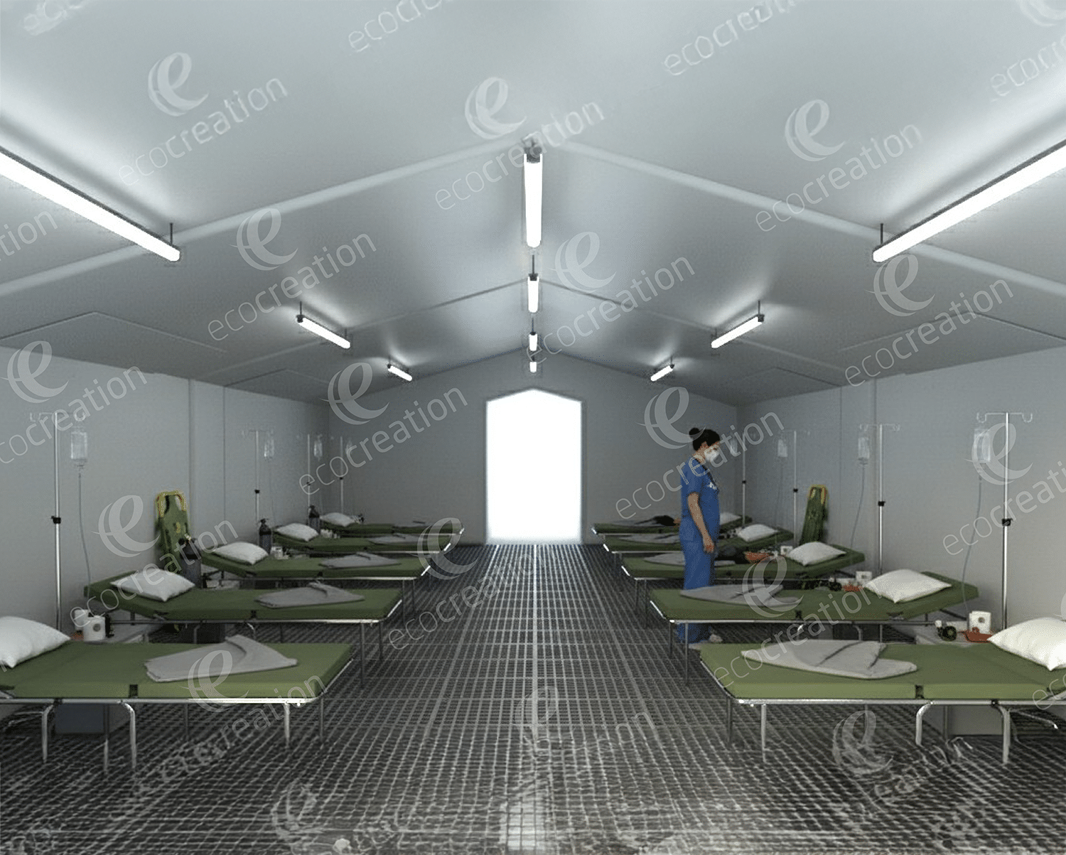 Tente de secours armature gonflable Tente de secours armature gonflable – Image 2