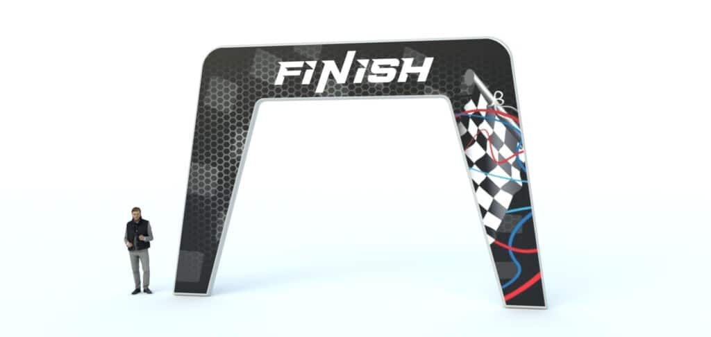 arche de depart et d'arrivee gonflable