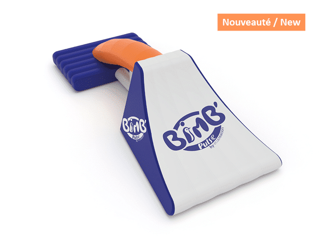 Arche toboggan gonflable pour piscine et centre aquatique - module 72 BimB'Pulse