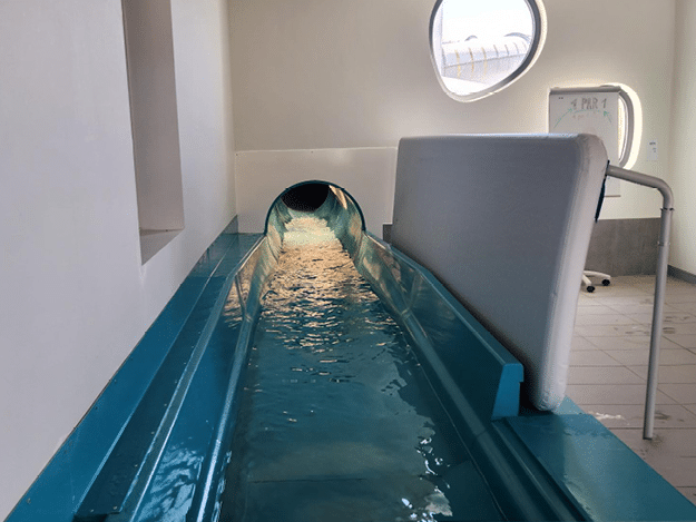Aqua Protect - Barrière de protection anti éclaboussure pour sortie de Toboggan